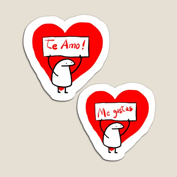 Set stickers flork meme Love 1 | Magnet