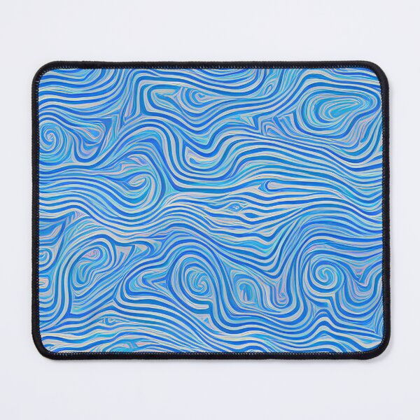 Item preview, Add a pop of color to your life with the Groovy Swirling Liquid Pattern - blue  [AI generated, AI art ,schoolbag aesthetic ] designed and sold by 3ac-Arts.