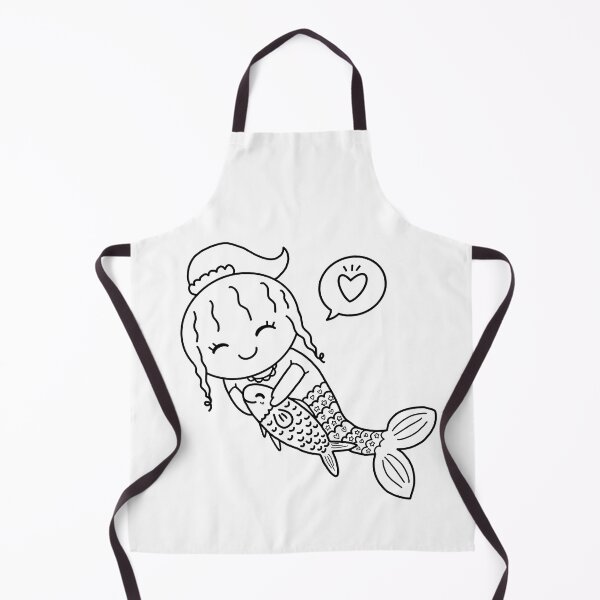 Item preview, mermaid coloring : mermaid and jellyfish for painting activity designed and sold by Tina-studio.