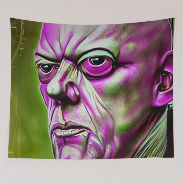 Item preview, Cyberpunk Aleister Crowley The Great Beast of Thelema  as Cyber Wizard designed and sold by Ataraxia  Apparel.