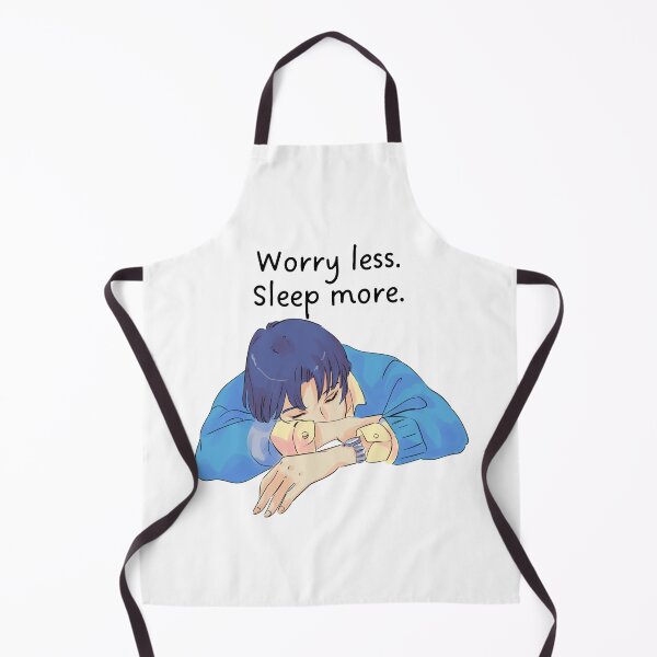 Item preview, Worry less sleep more sleepy sleep funny quote Cute Anime Boy 2 designed and sold by DetectiveDog.