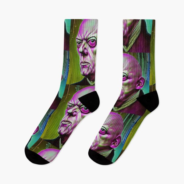 Item preview, Cyberpunk Aleister Crowley The Great Beast of Thelema  as Cyber Wizard designed and sold by Ataraxia  Apparel.