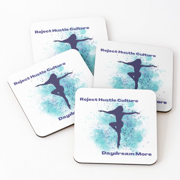 Item preview, Reject Hustle Culture - Daydream More (Blue) designed and sold by T-WoodCreations.