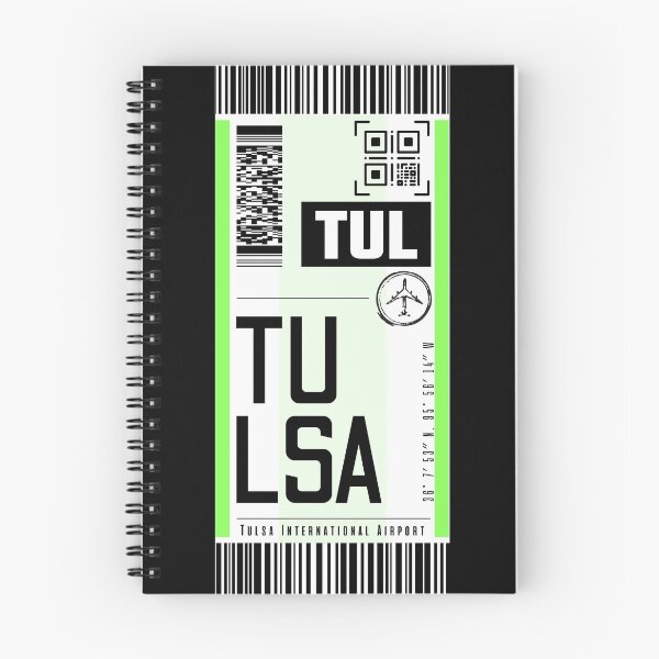 Item preview, TULSA TUL classic luggage tag stickers designed and sold by LeddsoDello.