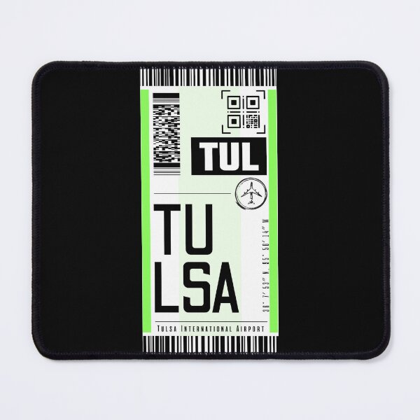 Item preview, TULSA TUL classic luggage tag stickers designed and sold by LeddsoDello.