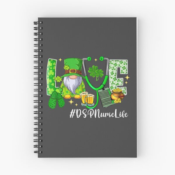 Item preview, Cute Love Gnome DSP Nurse Life St Patrick's Day Nurse Women  designed and sold by spiersturtonk.