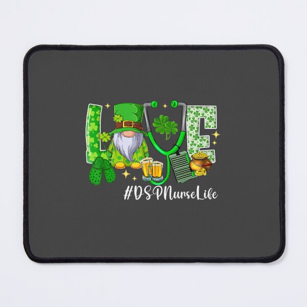 Item preview, Cute Love Gnome DSP Nurse Life St Patrick's Day Nurse Women  designed and sold by spiersturtonk.