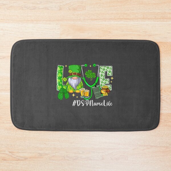 Item preview, Cute Love Gnome DSP Nurse Life St Patrick's Day Nurse Women  designed and sold by spiersturtonk.