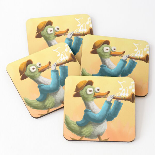 Item preview, Oboe Duck , Duck with Oboe , Oil Painting designed and sold by Color-Me-Blue.
