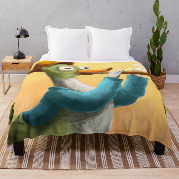 Item preview, Oboe Duck , Duck with Oboe , Oil Painting designed and sold by Color-Me-Blue.