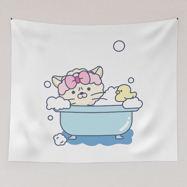 Item preview, bathing cat designed and sold by Planb StudioDesign.