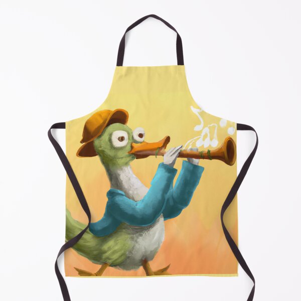 Item preview, Oboe Duck , Duck with Oboe , Oil Painting designed and sold by Color-Me-Blue.