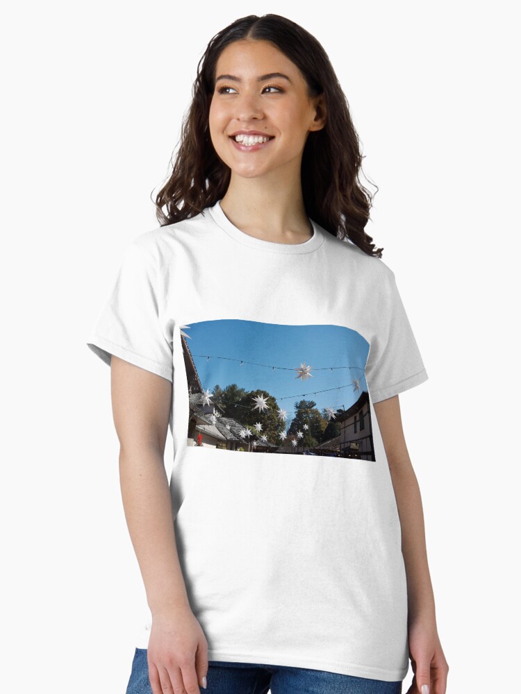 Thumbnail 2 of 7, Classic T-Shirt, Lights at Biltmore Estate Asheville North Carolina designed and sold by teruyalab.