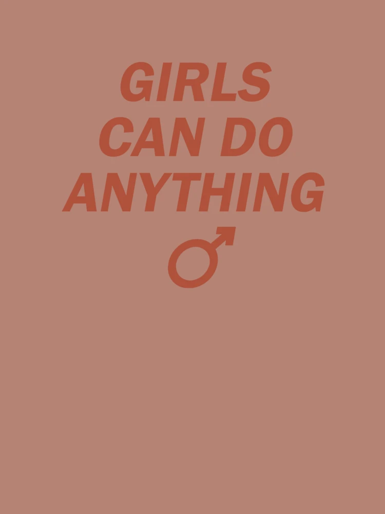 Thumbnail 4 of 4, Boxy T-Shirt, GIRLS CAN DO ANYTHING ♂, retro red designed and sold by gardengrease.