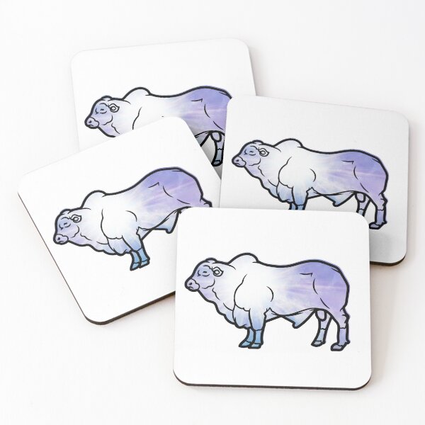 Item preview, Sparkle Droughtmaster Cattle Cow sticker designed and sold by FarmsteadAcers.