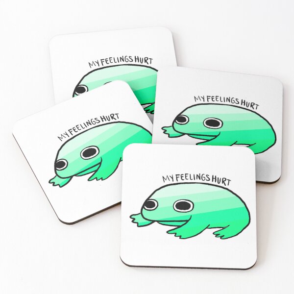 Item preview, My Feelings Hurt | Turquoise Gradient Crying Frog designed and sold by iristocat.