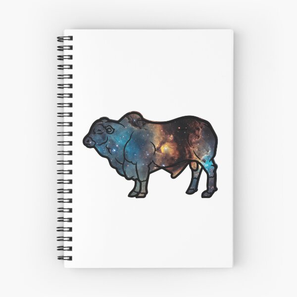 Item preview, Galaxy Stars Droughtmaster Cattle Cow sticker designed and sold by FarmsteadAcers.