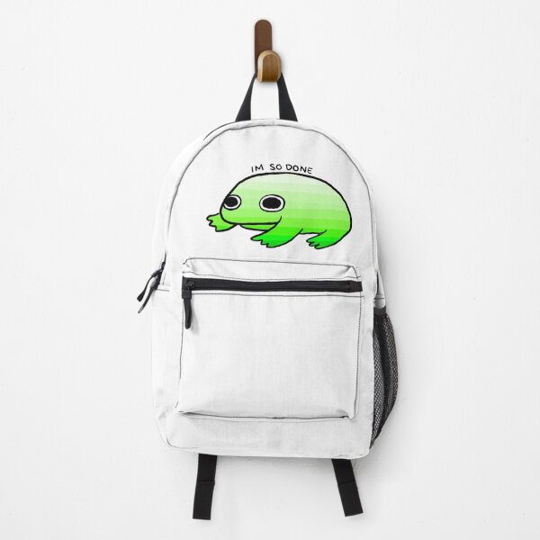 Item preview, I’m So Done | Bright Green Gradient Frog designed and sold by iristocat.
