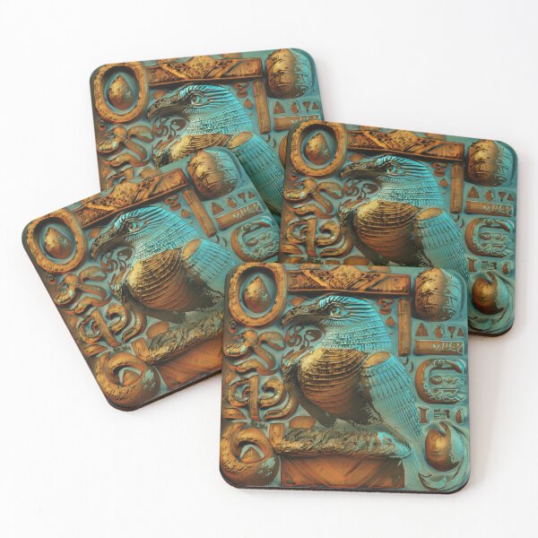 Item preview, Ancient Egyptian-Inspired Bird and Glyphs designed and sold by jrfiiANIMATION.
