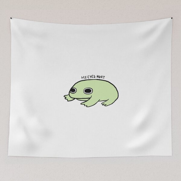 Item preview, My Eyes Hurt | Cute Green Frog designed and sold by iristocat.