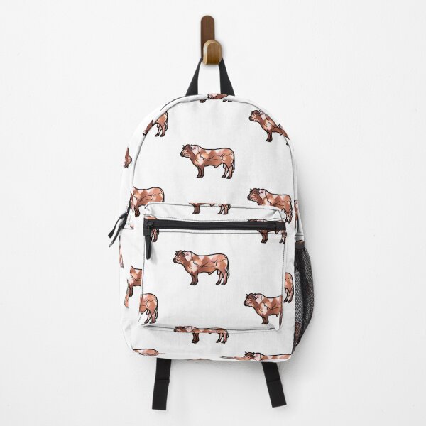 Item preview, Brown hearts Parthenaise Cattle Cow silhouette sticker designed and sold by FarmsteadAcers.