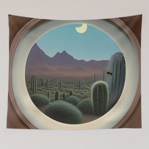 Item preview, Porthole into a magical desert scene designed and sold by DesertSkyPress.