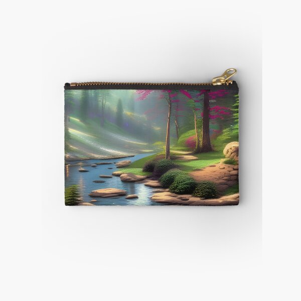 Item preview, Peaceful stream in a misty forest designed and sold by DesertSkyPress.