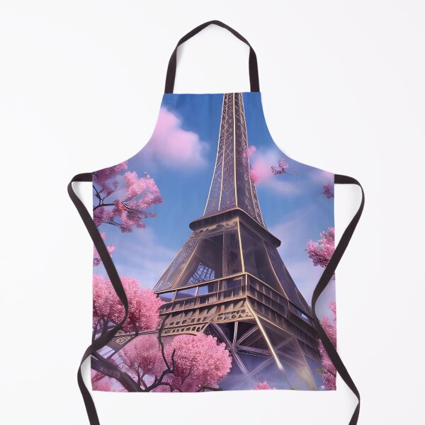 Item preview, Eiffel Tower with spring flowers designed and sold by DesertSkyPress.