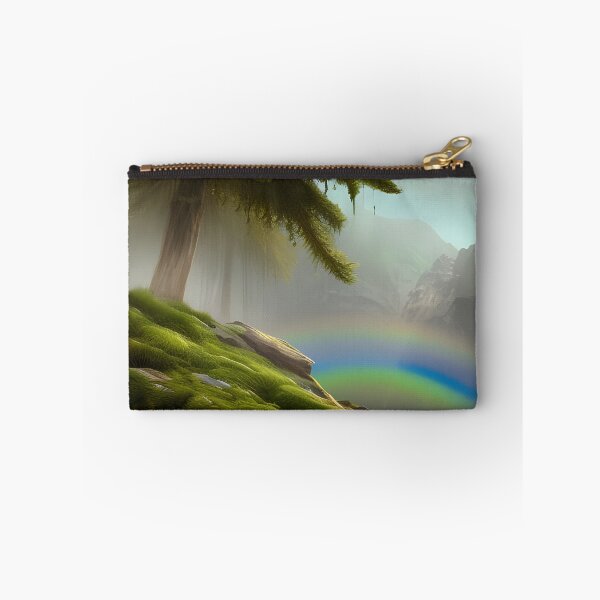 Item preview, Alpine lake with rainbow designed and sold by DesertSkyPress.