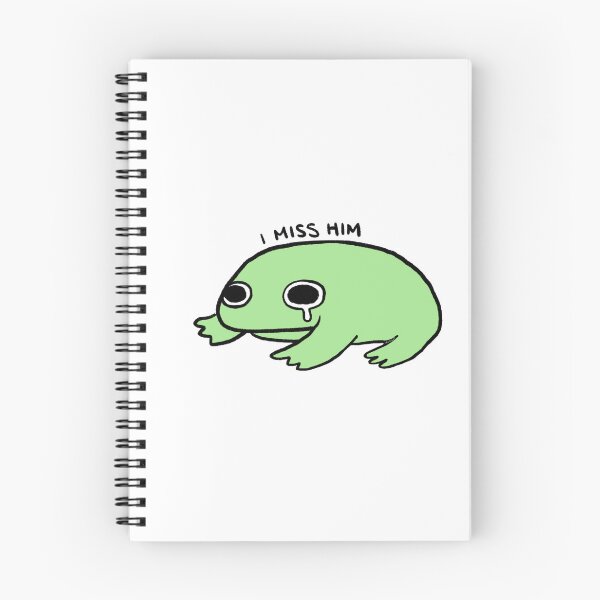 Item preview, I Miss Him | Cute Green Frog designed and sold by iristocat.