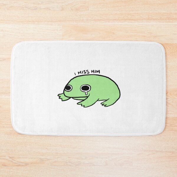 Item preview, I Miss Him | Cute Green Frog designed and sold by iristocat.