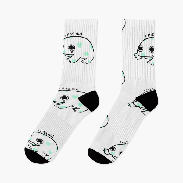 Item preview, I Miss Him | Cute White Frog with Teal Hearts designed and sold by iristocat.