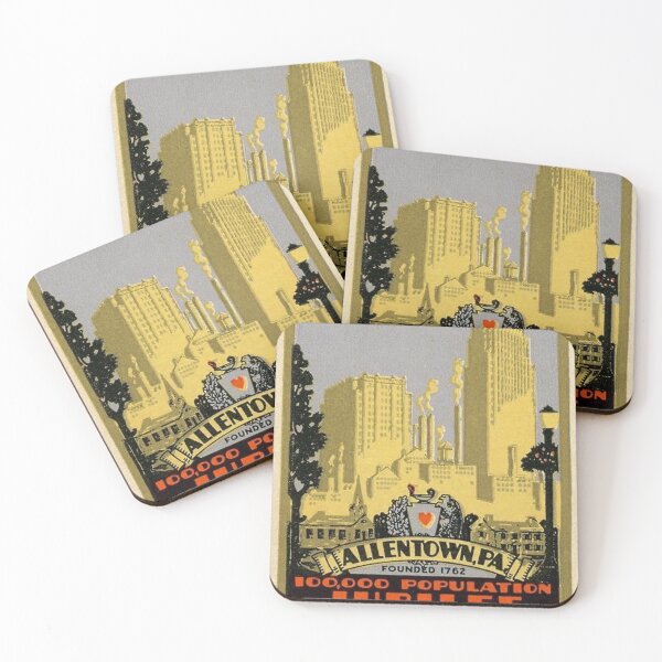Item preview, Allentown PA, 100,000 Population Jubilee Allentown,  Art Deco Poster, 1928 Allentown Poster,  designed and sold by Nostrathomas66.