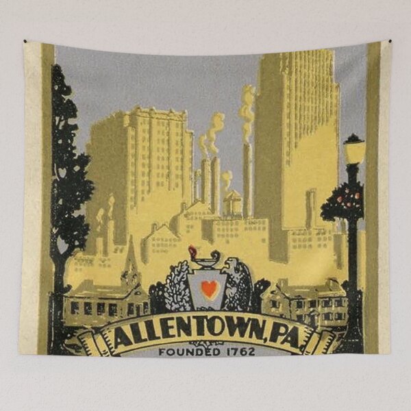 Item preview, Allentown PA, 100,000 Population Jubilee Allentown,  Art Deco Poster, 1928 Allentown Poster,  designed and sold by Nostrathomas66.