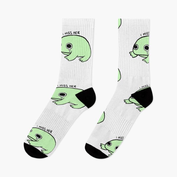 Item preview, I Miss Her | Cute Green Frog designed and sold by iristocat.