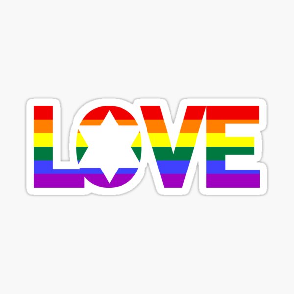 Item preview, Jewish Love Pride Background designed and sold by NJGDesigns.