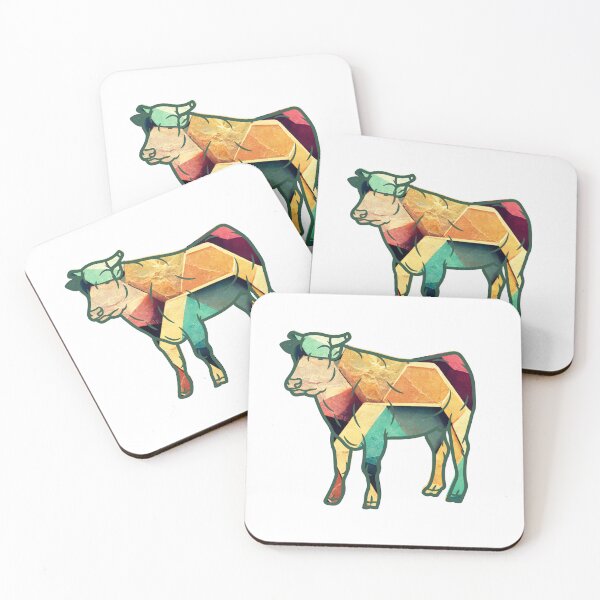 Item preview, Abstract pattern Andorra Cattle Cow silhouette sticker designed and sold by FarmsteadAcers.