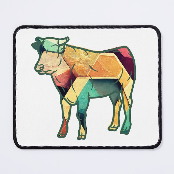 Item preview, Abstract pattern Andorra Cattle Cow silhouette sticker designed and sold by FarmsteadAcers.