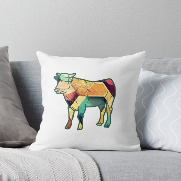 Item preview, Abstract pattern Andorra Cattle Cow silhouette sticker designed and sold by FarmsteadAcers.