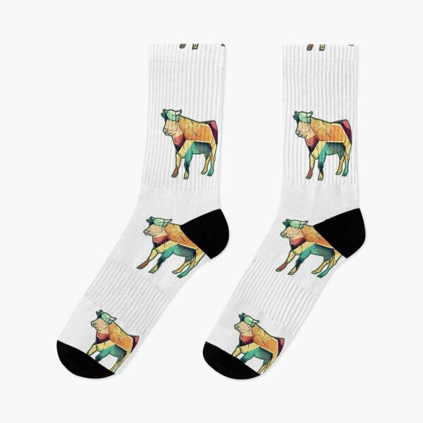 Item preview, Abstract pattern Andorra Cattle Cow silhouette sticker designed and sold by FarmsteadAcers.