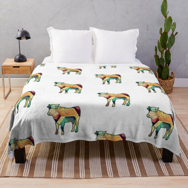 Item preview, Abstract pattern Andorra Cattle Cow silhouette sticker designed and sold by FarmsteadAcers.