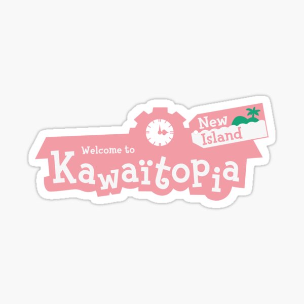 Item preview, Name of your island pink ACNH logo designed and sold by KimOnO644.