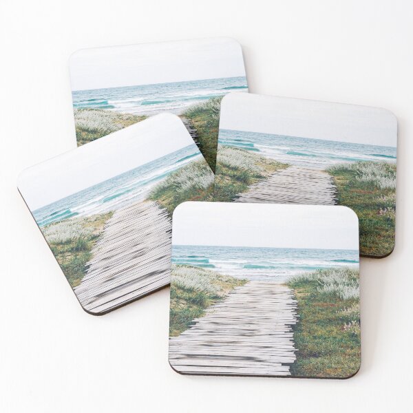 Item preview, Wooden path through the grass toward the ocean beach. designed and sold by m313andrade.