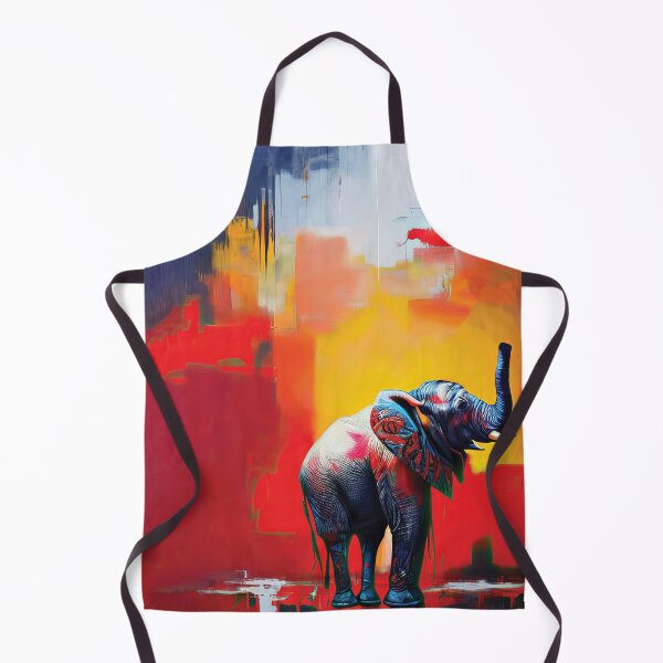 Item preview, Baby Elephant Abstract Painting designed and sold by The AI Art Gallery.