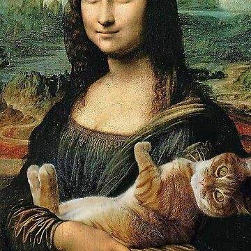 "Leonardo da Vinci Mona Lisa cat" Poster for Sale by G-otom | Redbubble