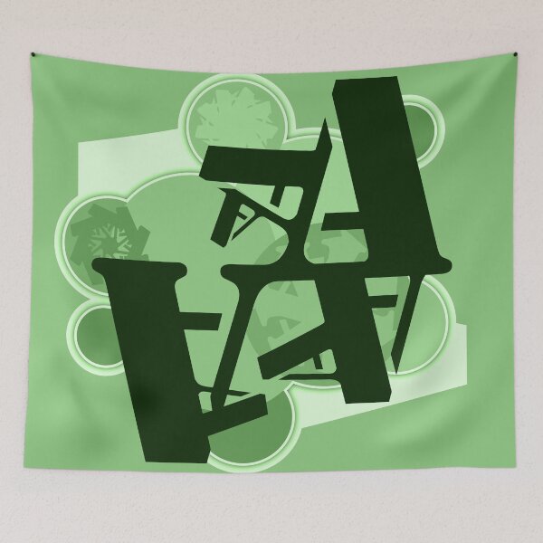 Item preview, Stencil - A (Lime) designed and sold by Bellingroy.