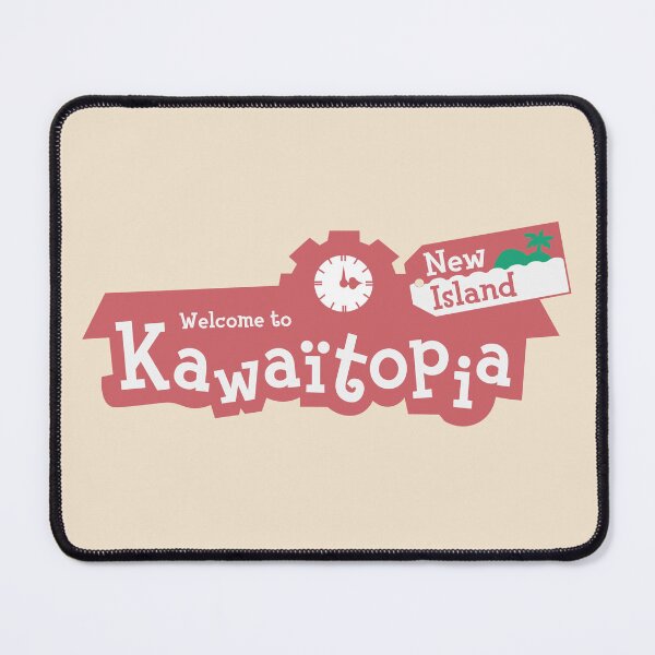 Item preview, Name of your island red ACNH logo designed and sold by KimOnO644.