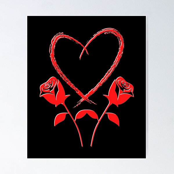 Item preview, Roses With Heart designed and sold by DEDDesign.