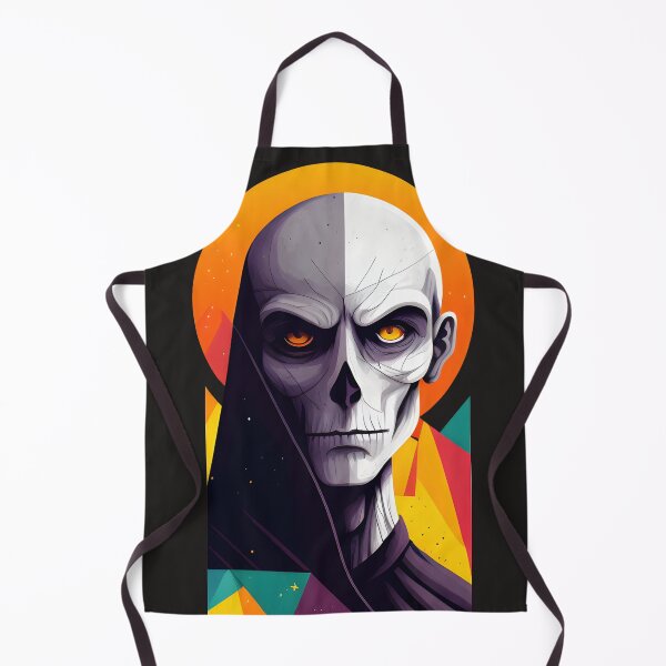 Item preview, A skeleton with orange eyes designed and sold by Warehouse46.