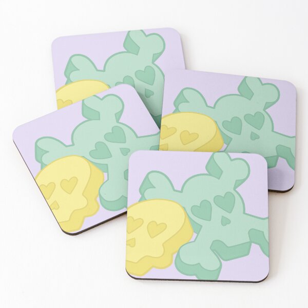 Item preview, Yellow and Green Candy Skulls designed and sold by gnomeskillet.
